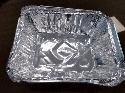 Rectangular Ab2 Grade Eco Friendly Lightweight Silver Aluminium Foil Container