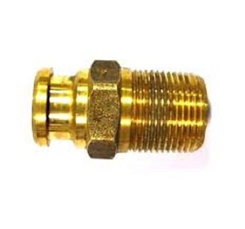 Ruggedly Constructed Left Hand Male Brass Connector For Plumbing Pipe