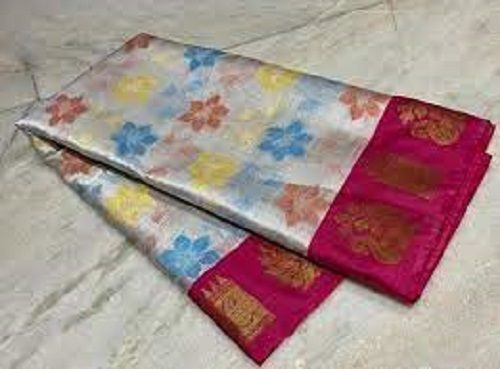 Wedding Wear Uppada Tissue Silk Comfortable Ladies Saree With Eye Catching Look