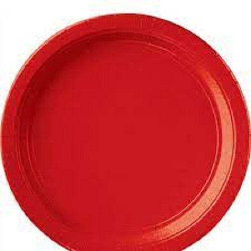 100% Eco Friendly Red Color Disposable Paper Plate For Party And Functions Size: 6 Inch .