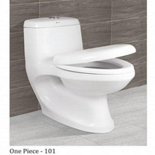 Cream Easy To Clean And Scratch Resistant White Ceramic Round One Piece Commode Toilet 