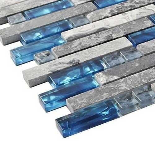 Multi Color Elegant Look Easy To Install Non Toxic Crack Resistance Building Glass Tiles