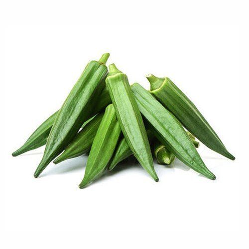 Farm Fresh Long Shape And Healthy Vitamins Enriched Green Lady Finger