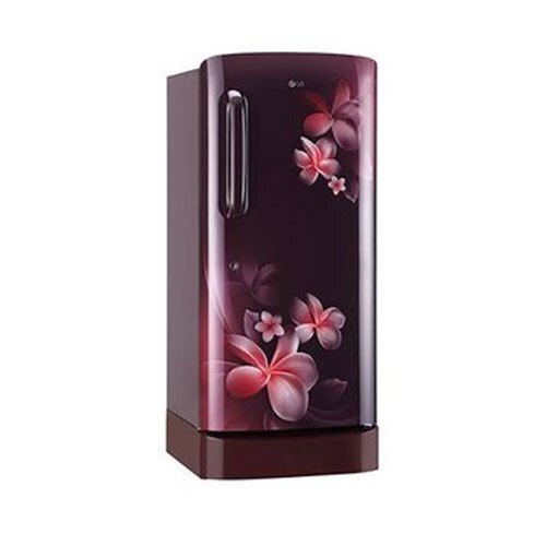 Low Power Consumption And Durable Maroon Floral Design Single Door Refrigerator Capacity: 190 Liter/Day