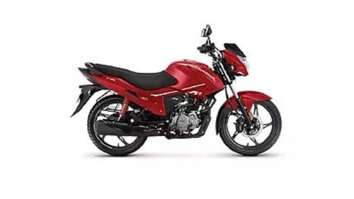 Metal Red And Black Color Hero Glamour Bike With 125Cc Engine Capacity And 75Kmpl Mileage