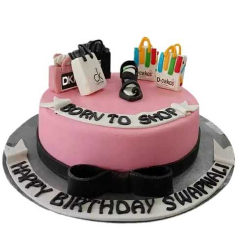 Round Shape Dark Chocolate Cake For Birthday And Anniversary