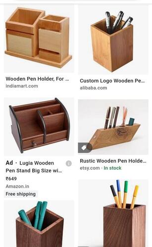 Wooden Pen Holder