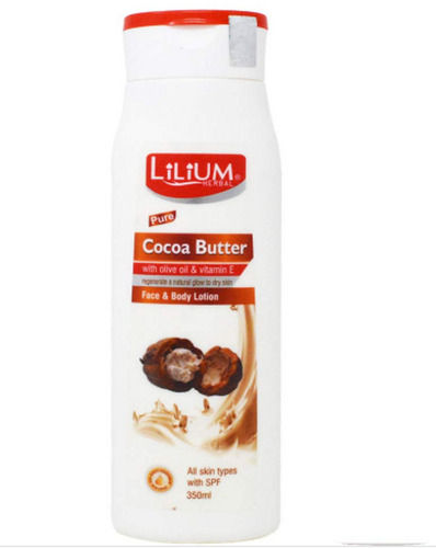 350ml Lilium Herbal Cocoa Butter Face And Body Moisturizers With 12 Months Shelf Life