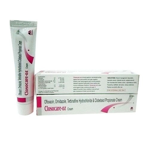 Closocare-Oz Ofloxacin, Ornidazole, Terbinafine And Clobetasol Cream, 15 Gm Application: Hospital