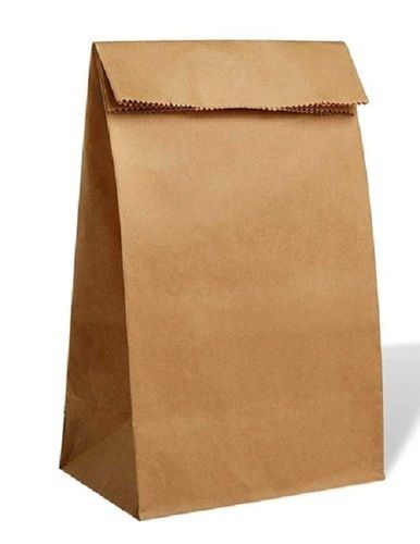 Disposable Brown Colour Plain Food Paper Pouch for Covering Food and Snacks