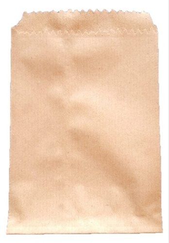 Disposable Plain Brown Colour Paper Pouch with Customized Size for Carrying Shopping Items