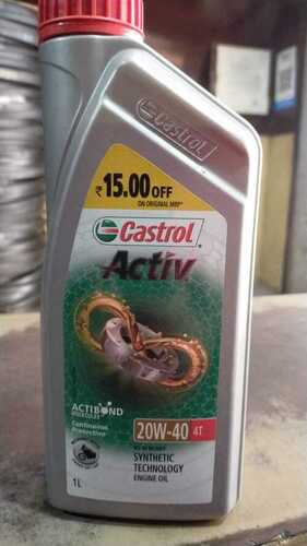 Grade 20W Synthetic Technology Castrol Engine Oil For Light Vehicle Ash %: 10%