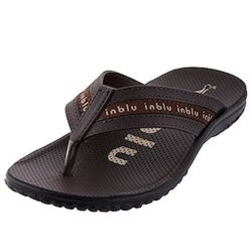 Men's Genuine Leather Daily Wear Slippers - Brown, PU Outsole, Extra Cushioned Comfort | Slip-On Design, Non-Slip Sole, Breathable Lining, Supportive Footbed