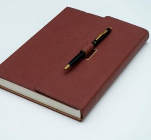 Rectangular Shape Plain Leather Corporate Diary For Office Use