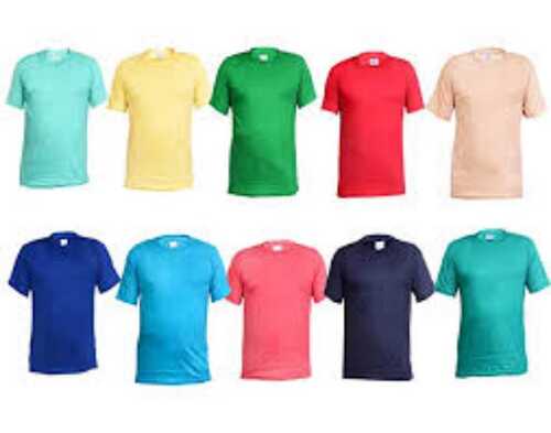 Multicolor Smooth Texture Tear Resistance Easily Washable Comfortable Easy To Clean Half Sleeve T Shirt