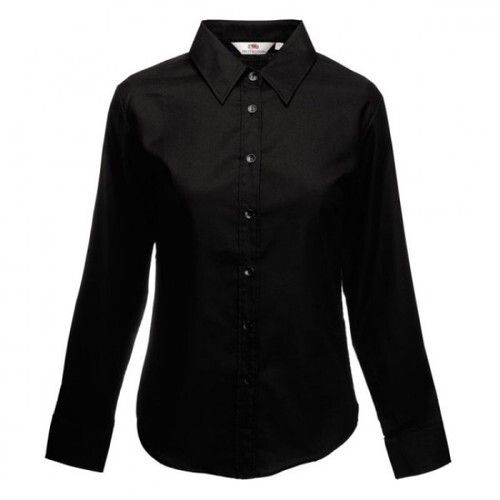 Washable 100% Cotton Plain Pattern Full Sleeves Black Color Shirt For Casual And Party Wear