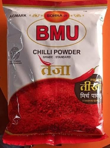 100 Percent Fresh And Organic Hygienically Packed Bmu Red Chilli Powder For Cooking