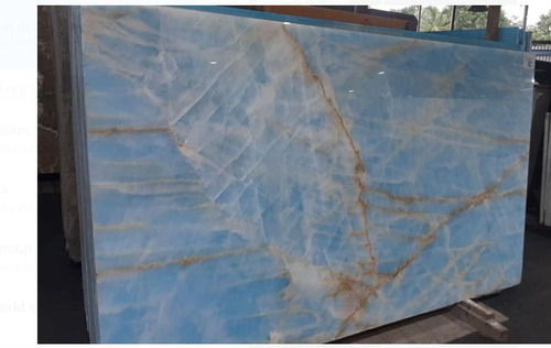 Blue Onyx Marble Used For Flooring And Wall Cladding Of Houses And Commercial