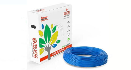 Blue Pvc Insulated Copper Polycab Single-Core Electrical Wire Length 90 Meter Size 1.5 Sq.Mm