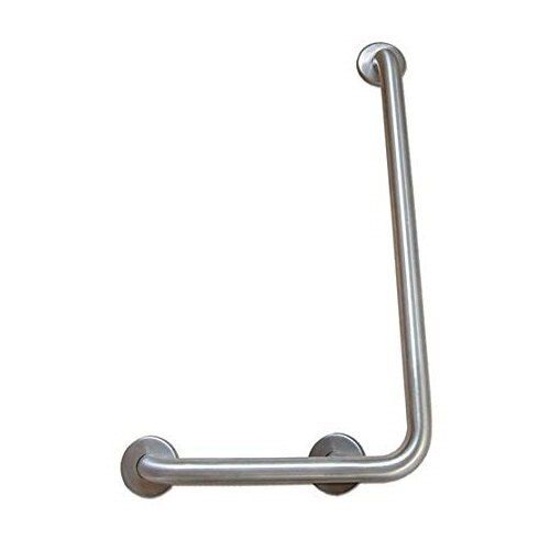 Corrosion Proof Silver Color Stainless Steel L Shaped Bathroom Grab Bar For Home Use 442 