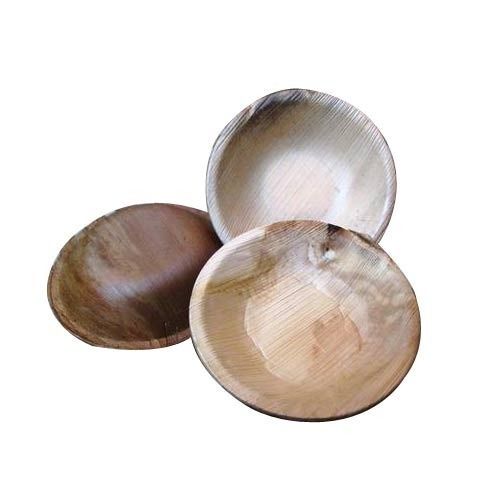 Creamy Round Disposable Areca Leaf Bowl