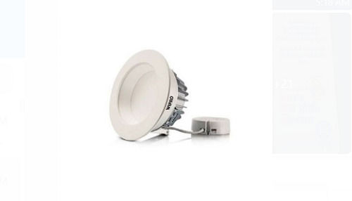 Light Weight Wipro Round Led Downlight Plastic Material Use For Homes, 20 Watt 