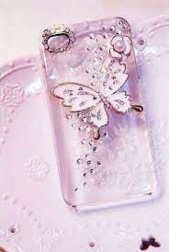 Purple Lightweight And Water Resistant Beautiful Butterfly Printed Mobile Cover