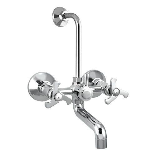 Rustless And Leak Proof Double Handle Stainless Steel With L Bend For Bathroom Fitting