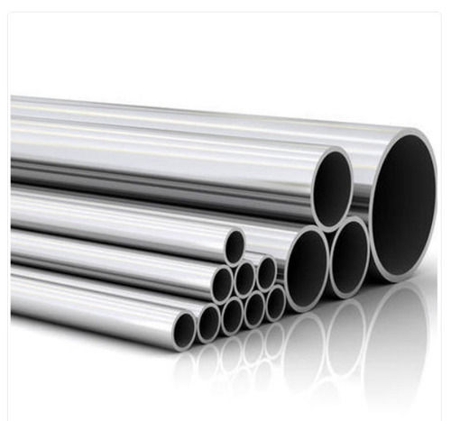 Silver 304 Stainless Steel Pipe With Thickness 2 Mm And 10 Meter Length Application: Construction