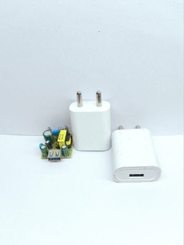 Strong Long Lasting Fast Charging And Light Weight Mobile Charger - Plastic Body, Compact Size, White Color | Micro USB Cable, Compatible with Phones and Tablets