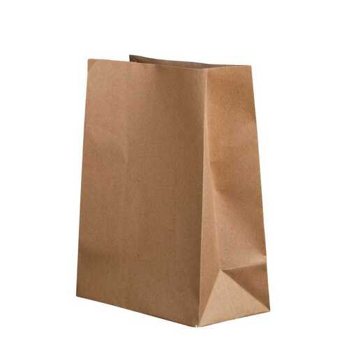 100% Eco Friendly Without Handle Plain Brown Paper Bag for Shopping