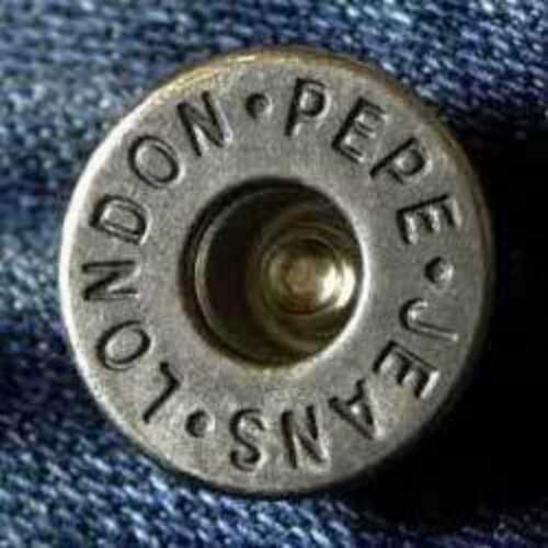 Anti Corrosive Printed Jeans Round Metal Buttons For Garment Industry