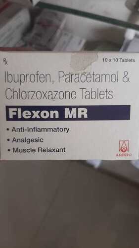 Ibuprofen Paracetamol And Chlorzoxazone Tablets