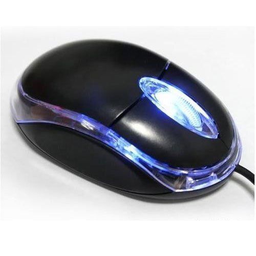 Black Led Light Scrolling Lightweight And Smooth Finish Usb Wired Computer Mouse