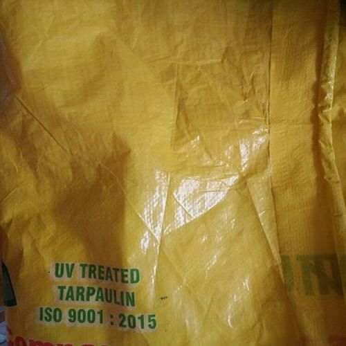 Light Weight And Leakage Proof Polyester Plain Yellow Tarpaulin For Commercial Use Capacity: 1-2 Person Kg/Day