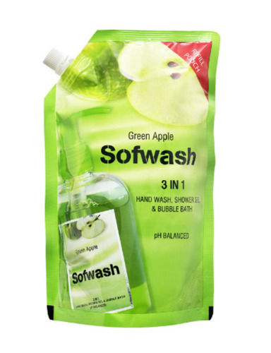 Liquid Green Apple Hand Wash 3 In 1 Pouch, Available In 500 Ml Pack