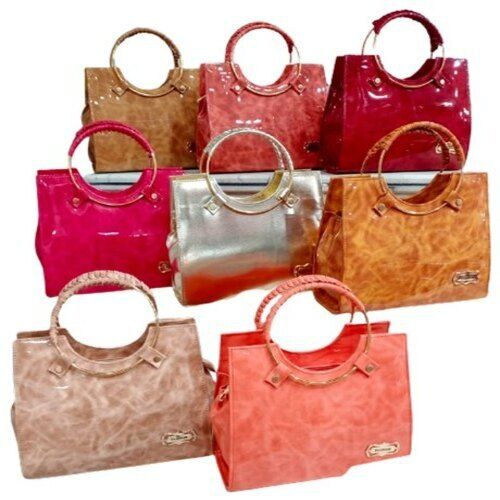 Pure Leather And Multicolor Printed Casual Ladies Handbag