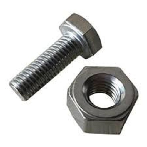 Sturdy Constructed Highly Efficient Heavy Duty Aluminum Silver Bolt Nut For Industrial Use Head Size: 22