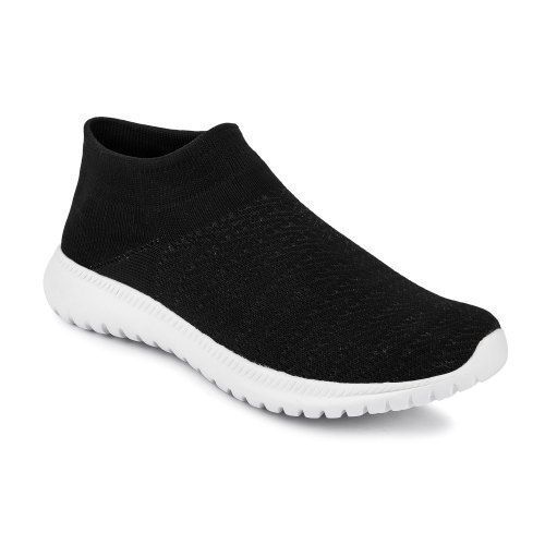 Durability And Breathability. Comfortable Fit Smooth Attractive Designs  Elastic Grip Black Men'S Sports Shoes at Best Price in Singrauli | Ramesh  Shoes Center