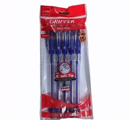 Cigar Comfortable Grip Extra Smooth Finish Handwriting Light Weight Plastic Blue Ball Pen