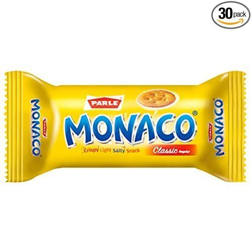 Crunchy Unique Experience Perfect Mid-Morning Snack Parle Monaco Biscuit  Packaging: Bag