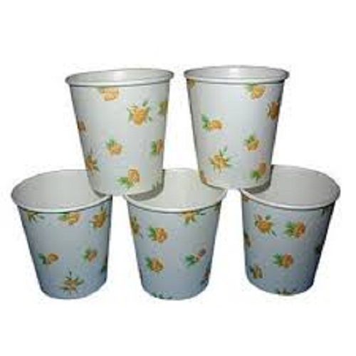 Eco Friendly White Printed Disposable Paper Glass