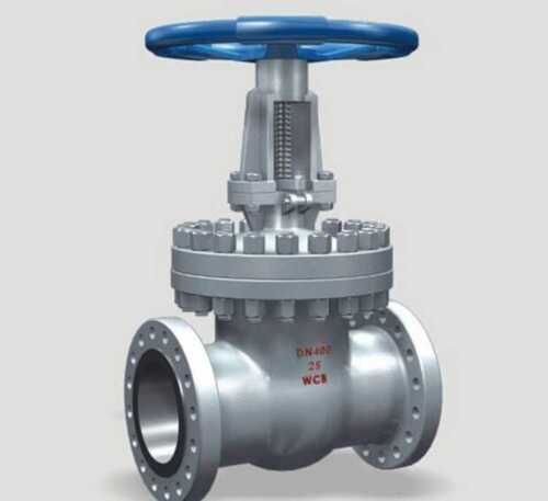 Stainless Steel Gate Valve For Gas Fitting, Oil Fitting And Water Fitting, Blue And Silver Color