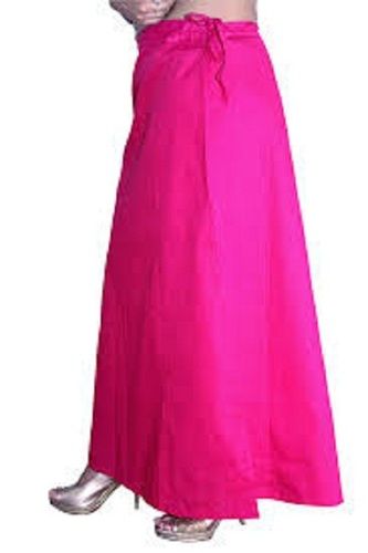 Women Lightweight Full Length Plain Shapewear Dark Pink Cotton Petticoat Bust Size: 52  Centimeter (Cm)