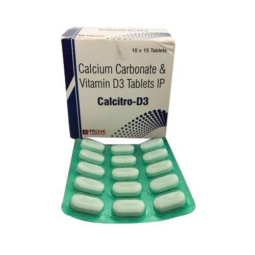 Calcium Carbonate And Vitamin D3 Tablets Ip, 10x15 Tablet Pack