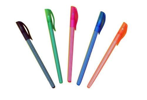 Plastic Comfortable Smooth Finish, Blue Ball Fine Grip Writing Pens For School Use