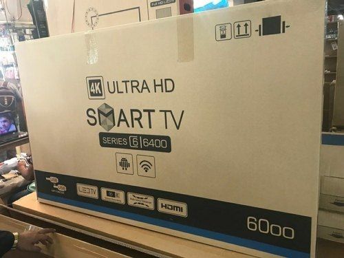 High Performance And Ultra Hd Screen Crystal Clear Sound Black Smart Led Tv Dimension(L*W*H): 967 X 570 X 900 Millimeter (Mm)