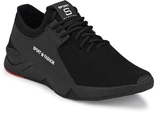 Men Casual Wear Highly Breathable And Comfortable Black Sports Shoes