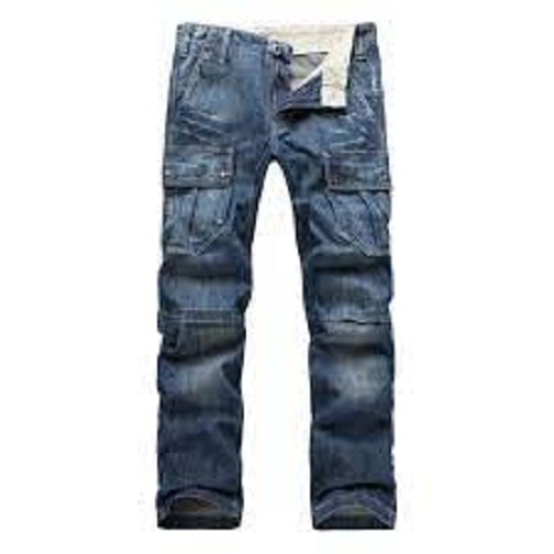 Men Denim Jeans - Denim Fabric 28-30 Inch Length Blue Color | Breathable No Fade Quick Dry Washable Embroidered Design Skinny Fit