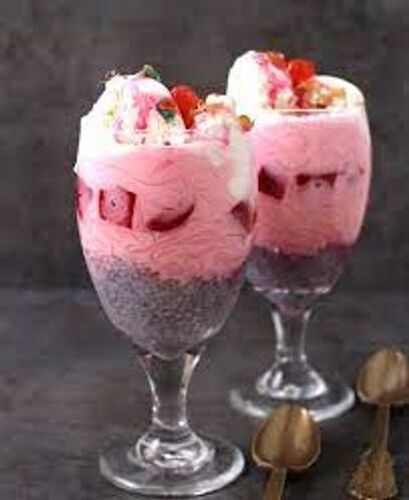 Popular Delightful Yummy Summer Dessert Of Sev Noodles Cooled Milk Falooda Ice Cream  Fat Contains (%): 21 Grams (G)